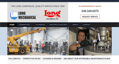 Desktop Screenshot of longmechanical.com