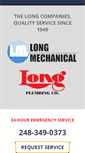 Mobile Screenshot of longmechanical.com